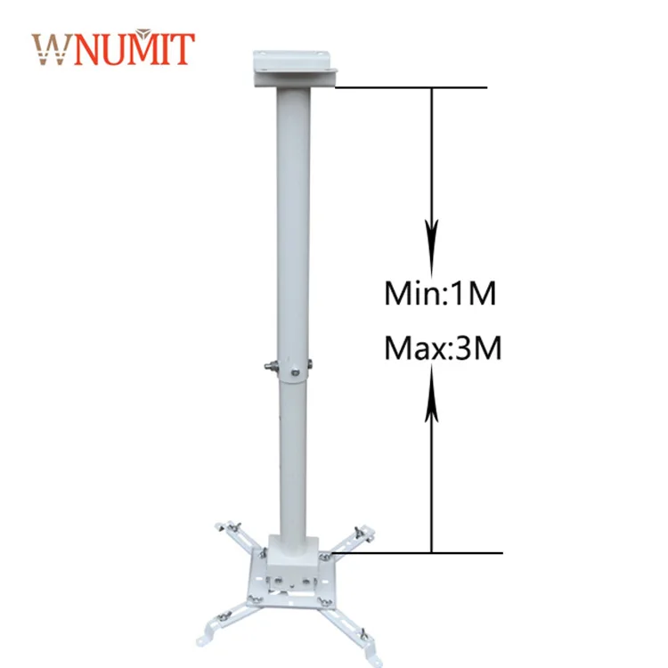 Universal ceiling mount bracket with extension arm projectors for weighing up to 20kg