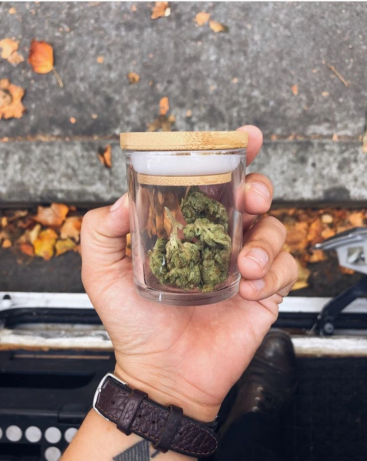 Herb Stash Jar Weed Container Airtight Smell Proof Aluminum For Weed