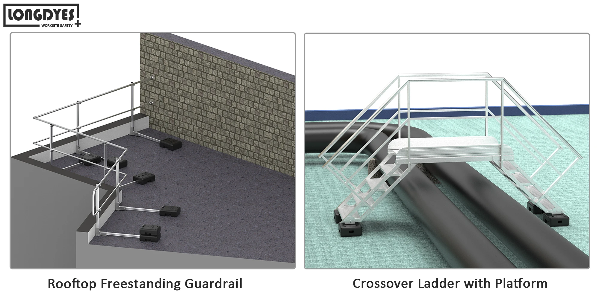 Fixed Safety Aluminum Cat Ladder With Cage And Handrail Buy Aluminum