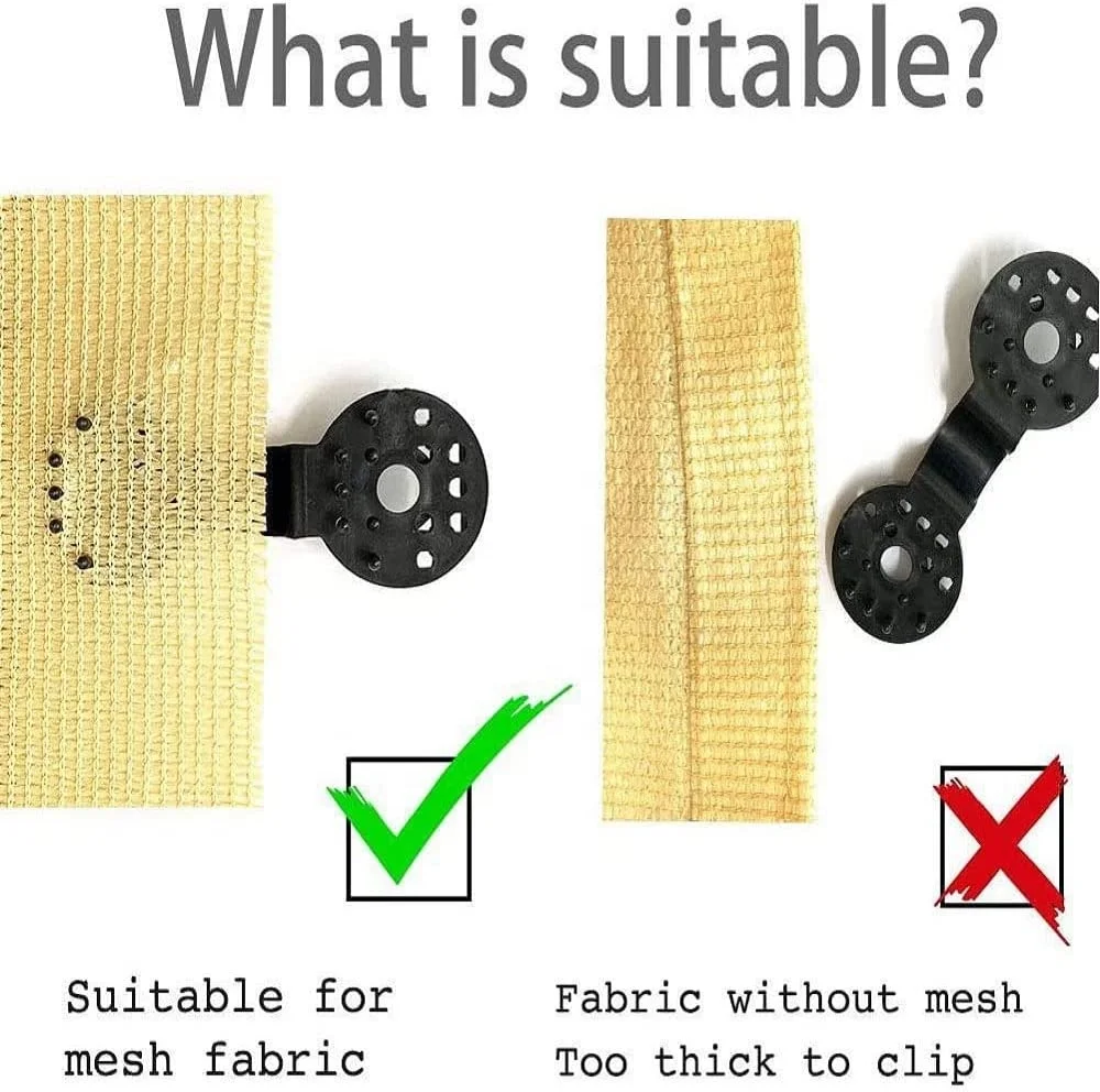 Shade Cloth Heavy Duty Lock Grip Shade Cloth Fix Plastic Clamp Premium