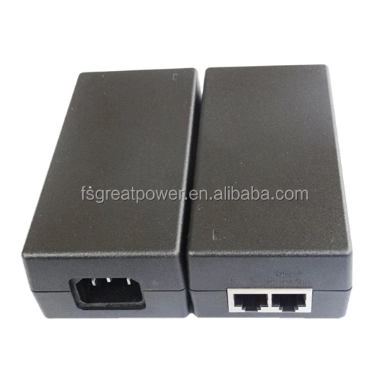 60w Poe Injector 48vdc 1.25a Poe Power Supply For 2.5g 5g 10g Poe