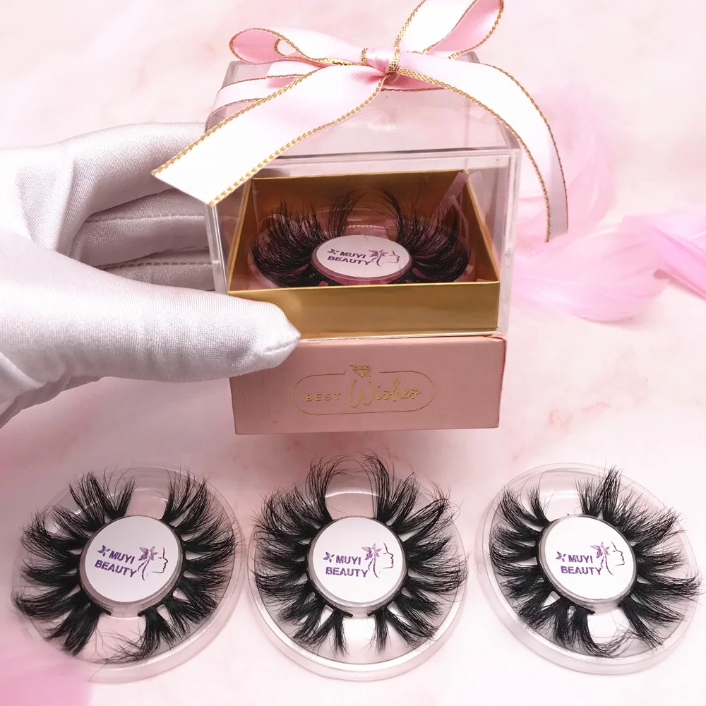 

2021 New Arrivals Full Strip Lash Custom Packaging Valentine Gift box 25mm Wispy Eyelashes Mink Vendors