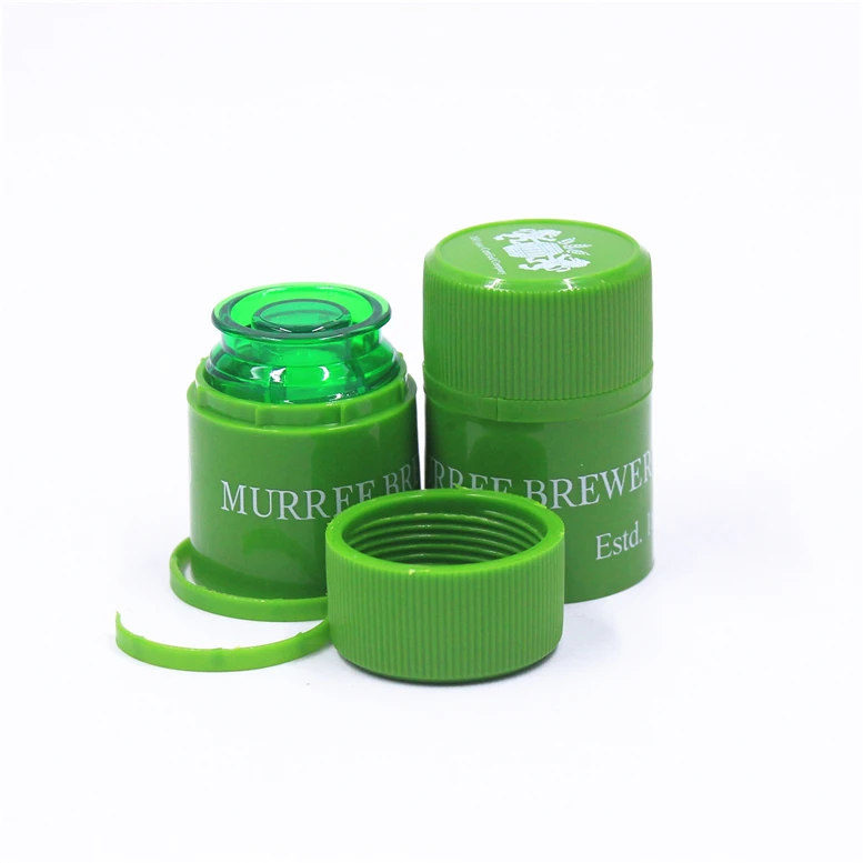 33x47mm Nonrefillable Plastic Tear Line Bottle Cap For Tequila Whiskey