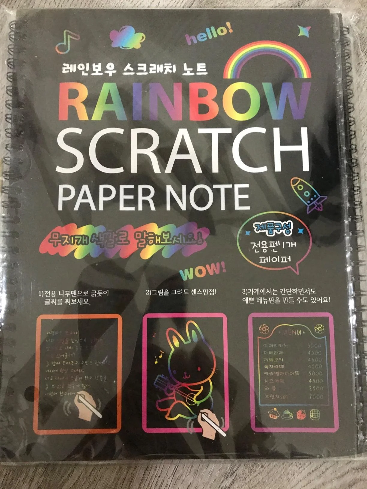 Wholesale Colorful Magic Rainbow Scratch Art Paper Note For Kids