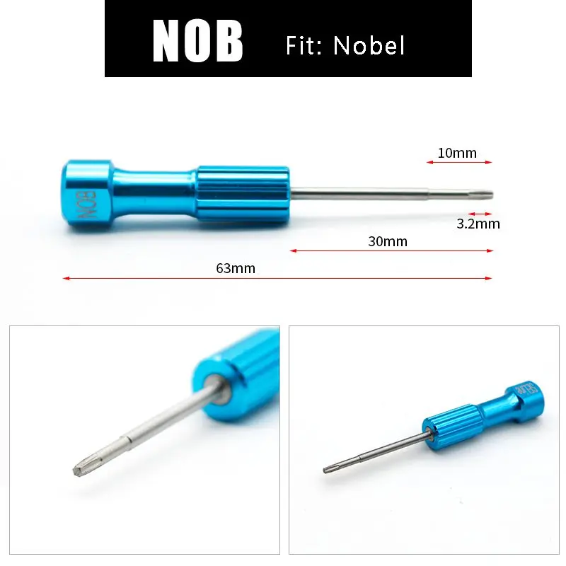 Dental Lab Implant Screwdriver Set 8 Pcs Mini Technical Screwdrivers