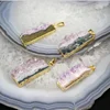 AM-YGH442 Hot Selling DIY Jewelry Making Amethyst Stalactite Stone Amethyst Slice Pendants Wholesale