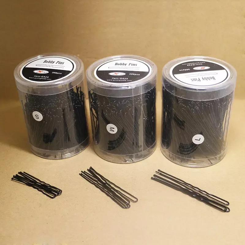 Hairdressing Tool Fashionable Black Metal Decorative U Shape Bobby Pins With Storage Box Buy