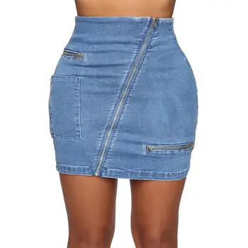 girls in denim skirts