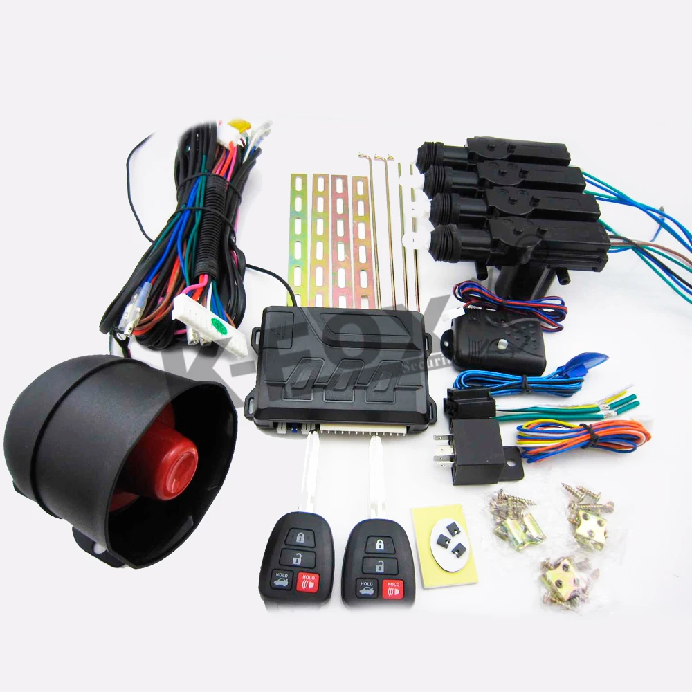Universal Vehicle Automotive Car Alarm System With Trunk Release
