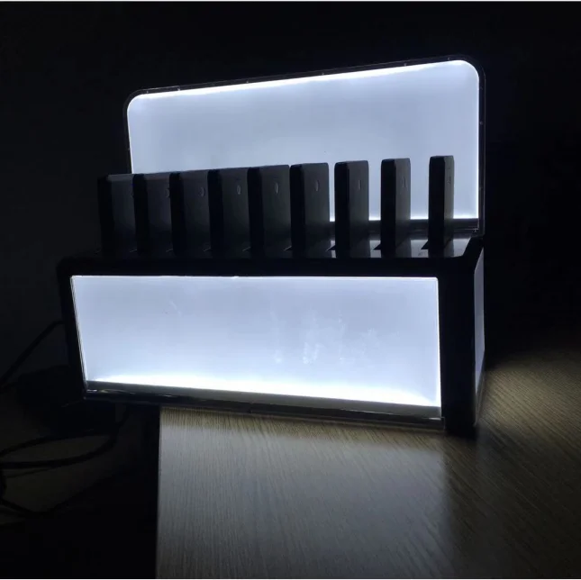 New 9 slots beer advertising power bank station power bank with cables for phone charger at restaurant and cafe - ANKUX.COM