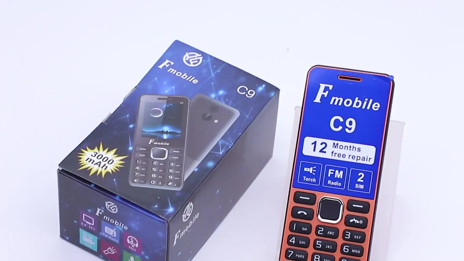No Camera Inch Bar Feature Phone C9 With Quick Game Key 2g