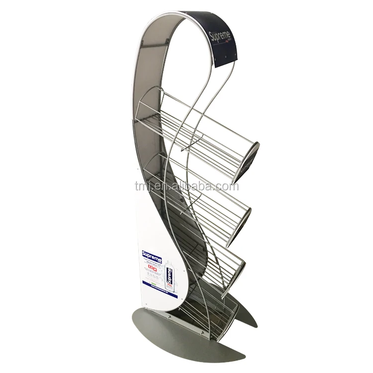 Custom Metal Vertical Supermarket Retail Beverage Milk Modern Bottle