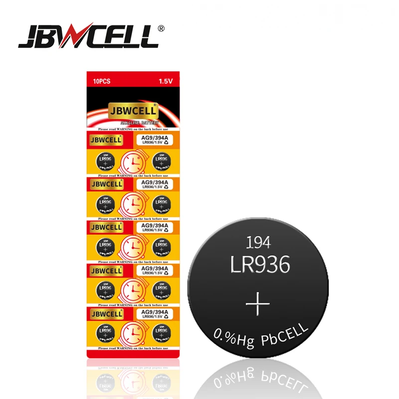 1.5v Lr936 Ag9 Zinc Manganese Button Cell Battery Lr45 - Buy Button ...