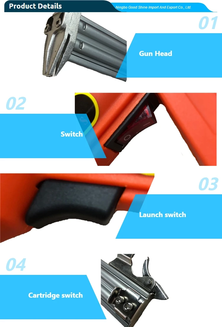 Electric Brad Nailer Ga.18 Power Nail Gun 1030mm Length,Good Quality