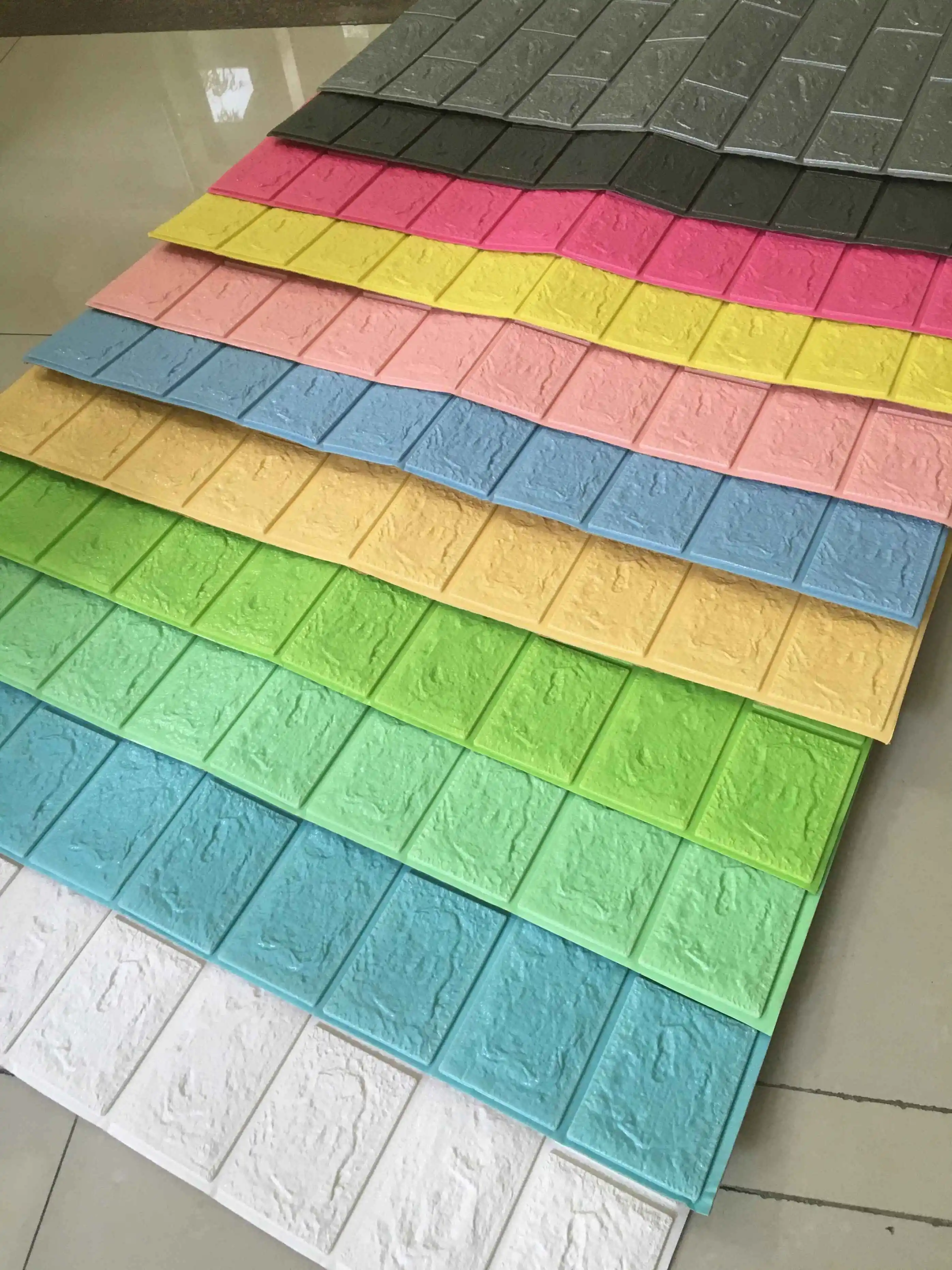 Adhesive 3d Brick Pe Foam Sheet Wallpaper 3d Wall Sticker Home