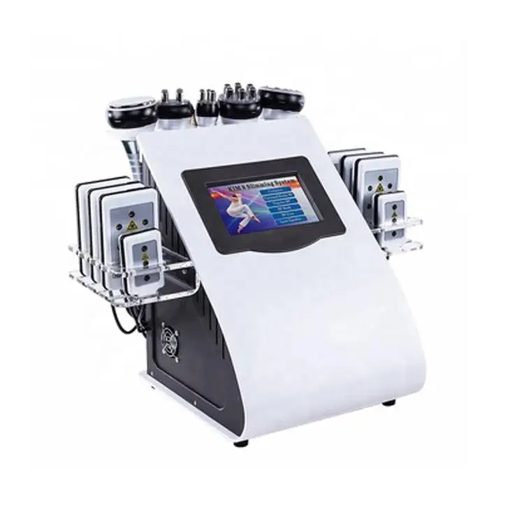 2020 Unique Design 6 IN 1 40k Ultrasonic Cavitation Machine Vacuum Ultrasonic Liposuction Cavitation Slimming Machine