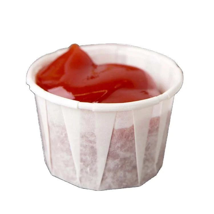 1oz Paper Ketchup Cups Mini Muffin Baking Portion Paper Baking Cups