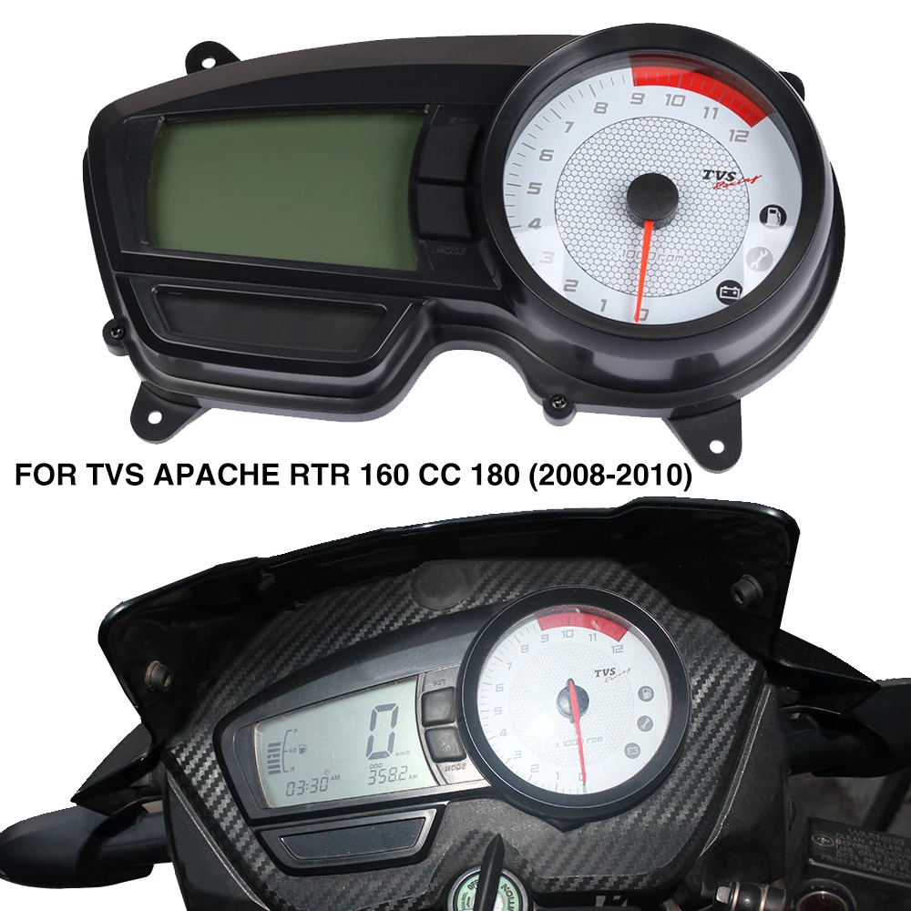 Tachometer Digital Odometer Motocross Speedometer Meter Gauge Motorcycle Speedometer For Tvs Apache Rtr 160 Cc 180 08 10 Buy Tvs Motorcycle Speedometer Tvs Speedometer Motorcycle Tvs Speedometer Product On Alibaba Com