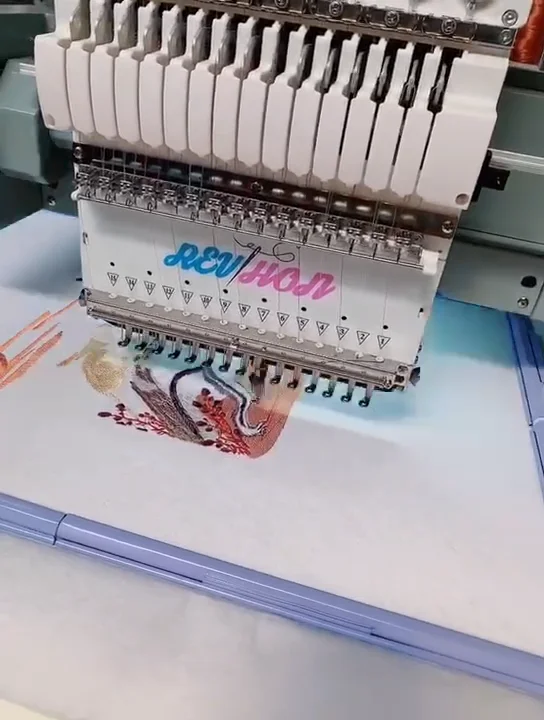 Computer Embroidery Machine With Single Sequin Device And With 13 Languages Buy Embroidery