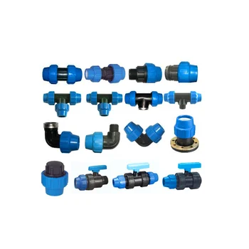 Ldpe Hdpe Pipe Pn16 Compression Fittings Plastic Pipe Fittings - Buy ...