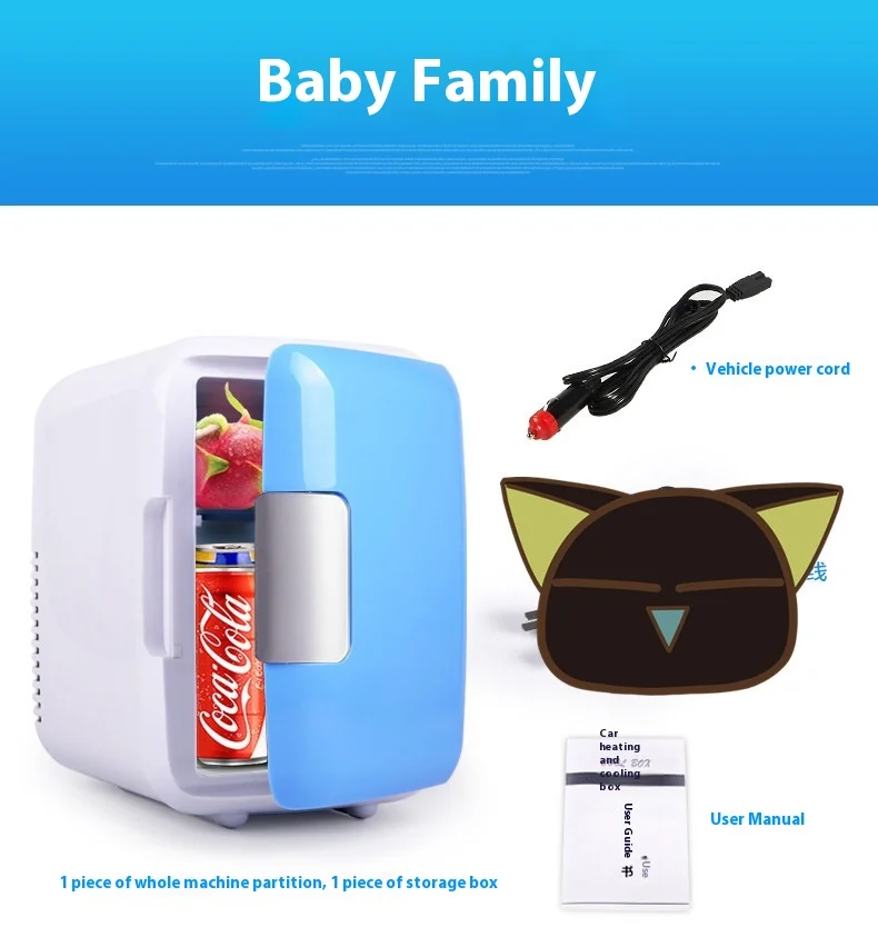 Refrigerador cosmético mini 4L personalizable directo de fábrica refrigerador de belleza semiconductor frío y caliente 2