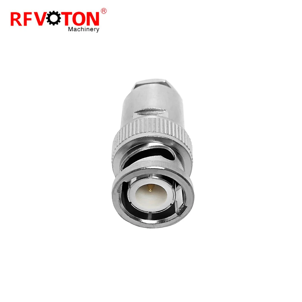Straight Male Solder BNC clamp Connector For RG59 rg6 rg11 CCTV Camera TV Antenna manufacture