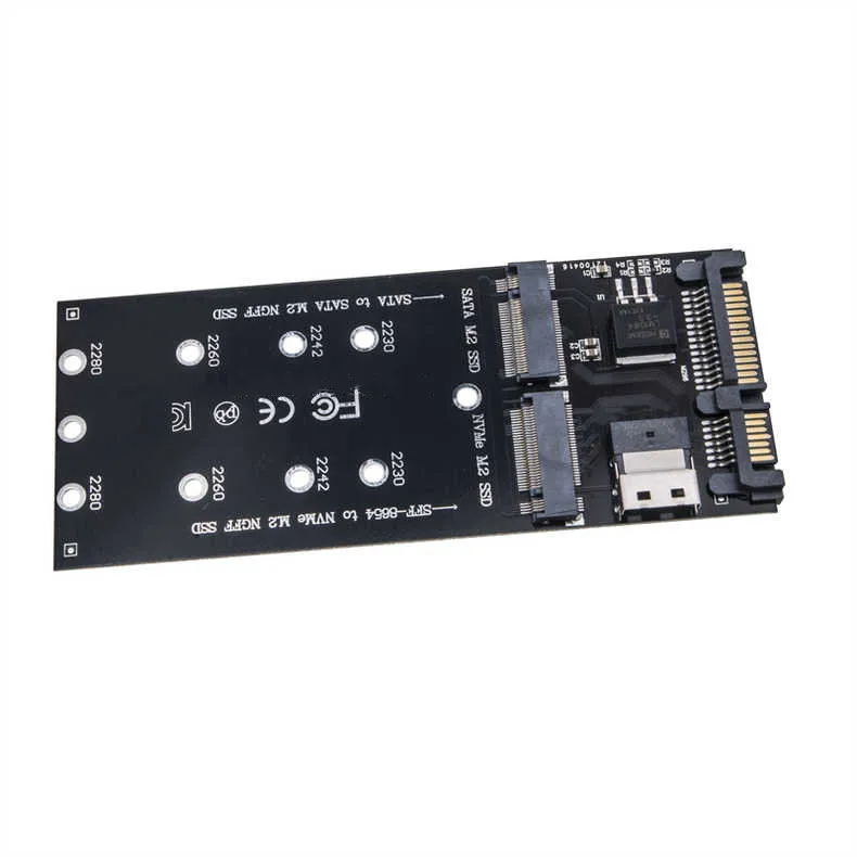 Sata M2 Adapter U2 Sff 8643 U2 To M2 Nvme Ssd Converter 22pin Sata To M2 Expansion Card For Pc 7988