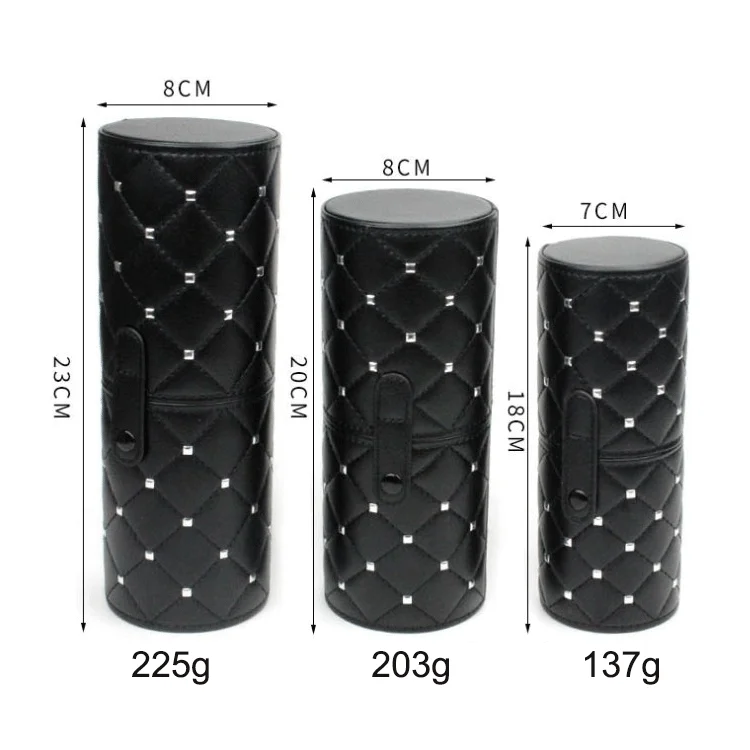 New Cosmetic Packaging Box Stand up Bag Makeup Brush Case Cylinder