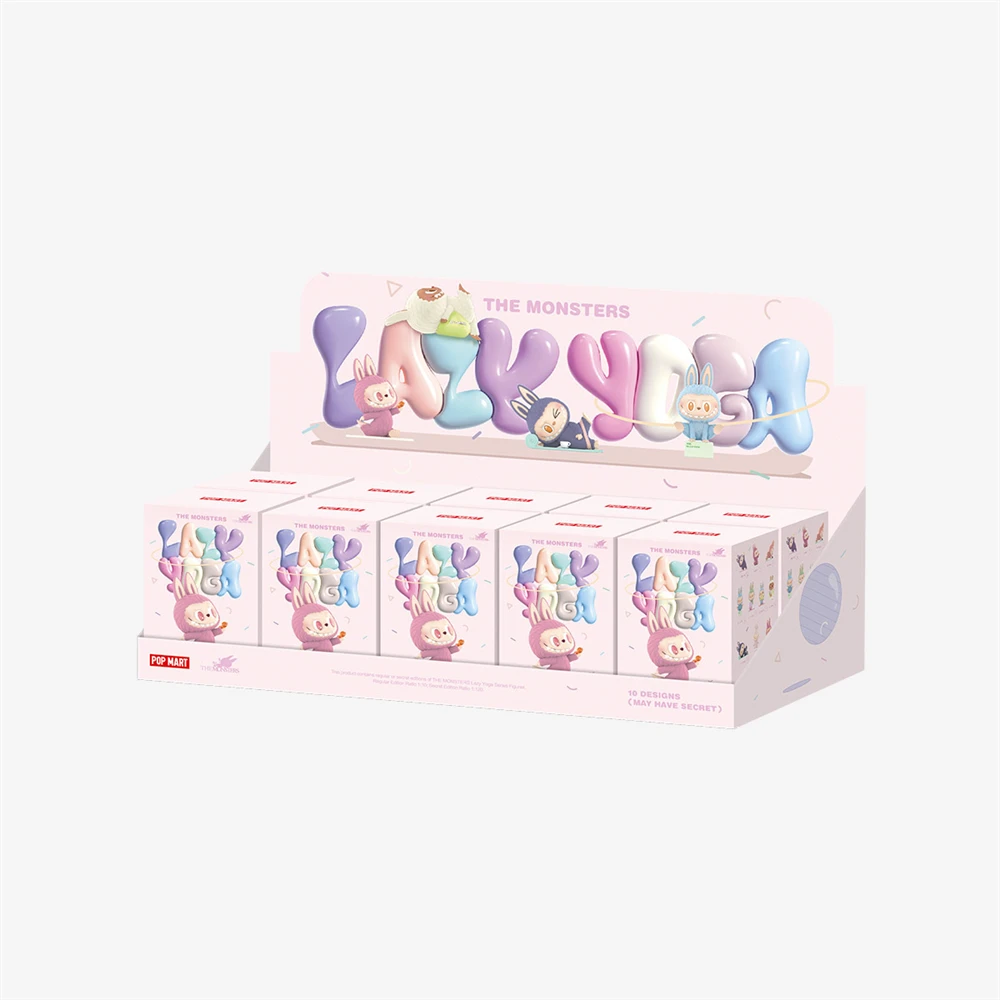 POPMART Original Labubu Lazy Yoga Series Blind Box Figures