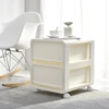 acrylic stackable baby 4 layer plastic storage drawer