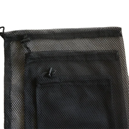 Black Small Nylon Mesh Drawstring Bag Buy Black Small Nylon Mesh