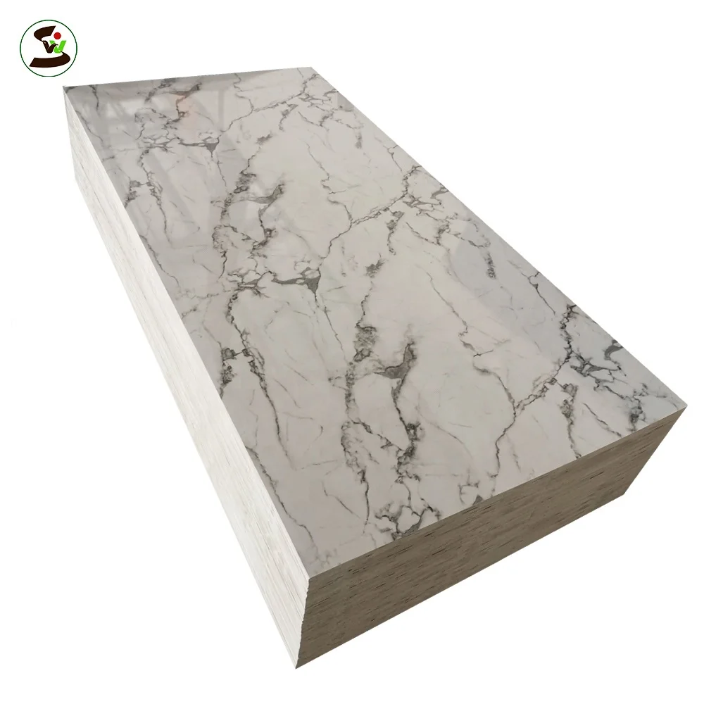 Artificial Marble Plastic Uv Board Pvc Decorative Sheet For Interior