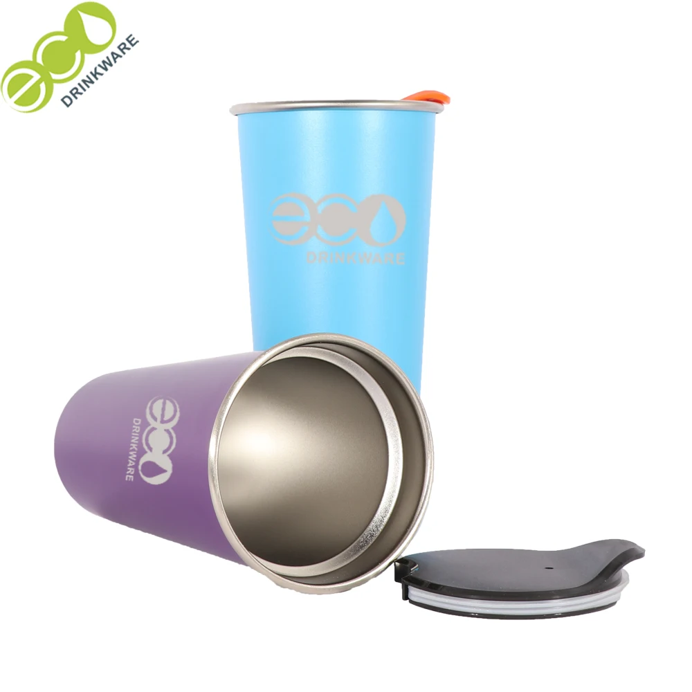 GV052 500ML eco friendly reusable tea tumbler espresso stainless steel cups in bulk coffee tumbler vacuum custom cup wholesale