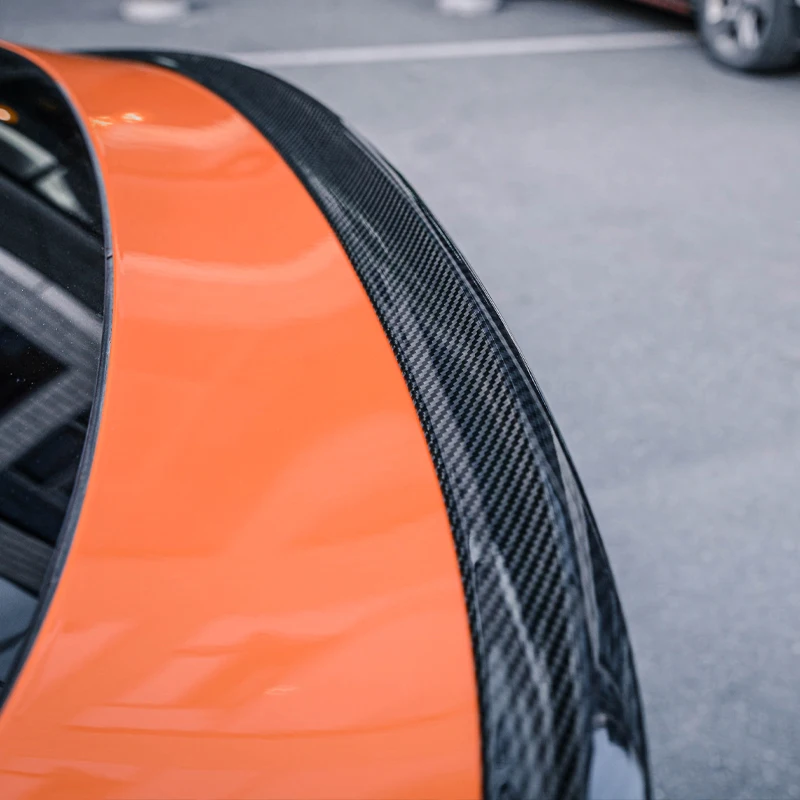 dry carbon fiber rear trunk spoiler trunk-mounted spoiler for zeekr 001 2021-up
