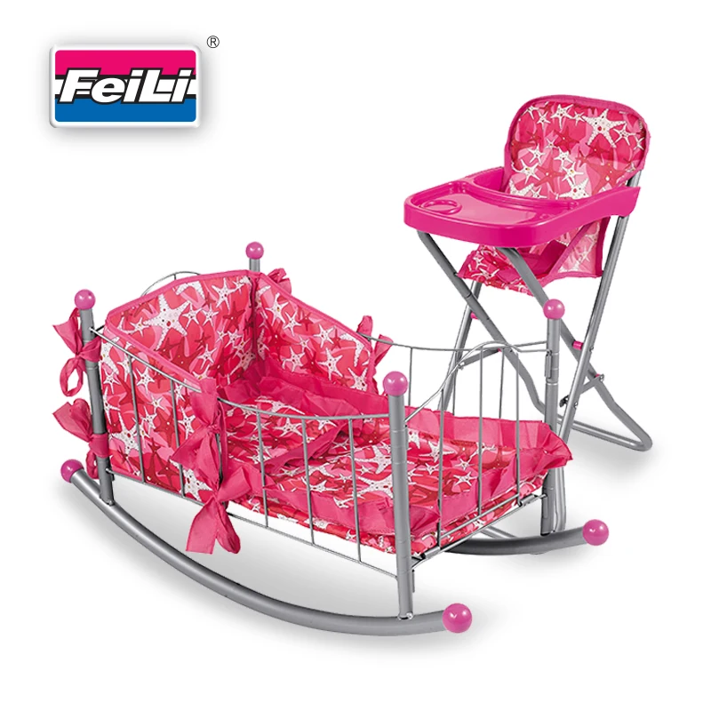 baby doll bed and highchair set
