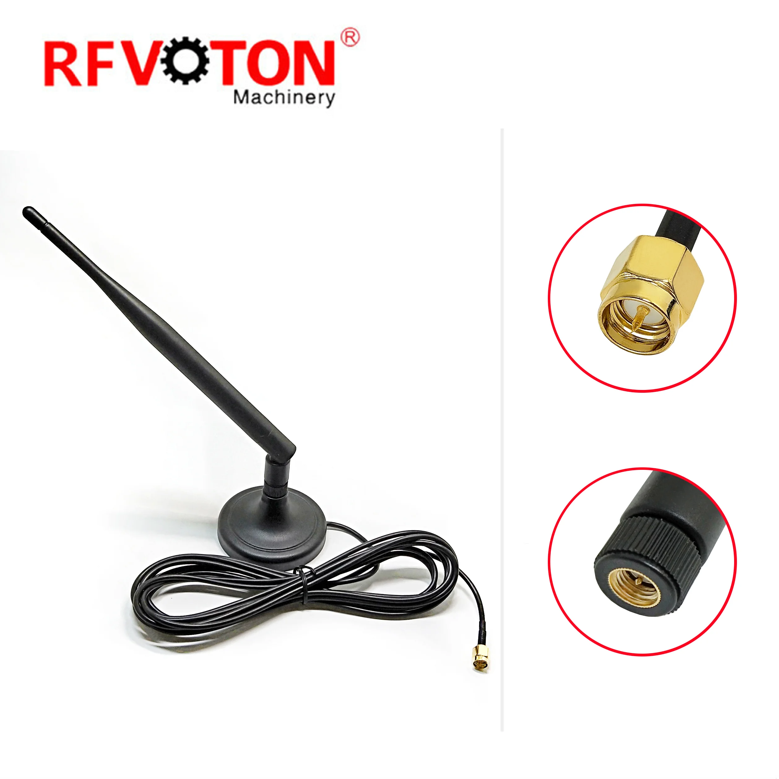 RF circular Lightning arrester for cctv F female to F female jack coaxial connector 0-3Ghz with 90V 230V tube discharge details