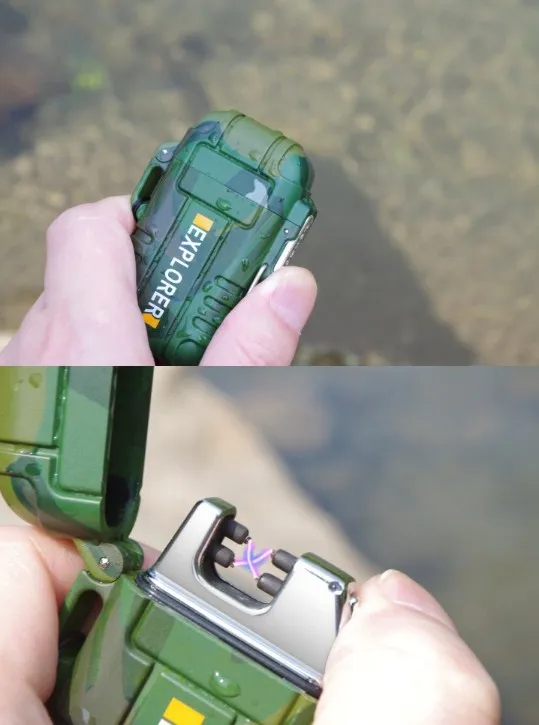 Outdoor Waterproof Double Arc Pulse Lighter - Topcom