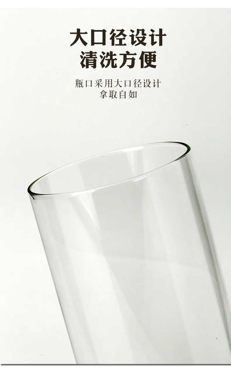 product custom borosilicate glass food storage jar stackable storage glass jars container sealed jar with stainless steel metal cover-3