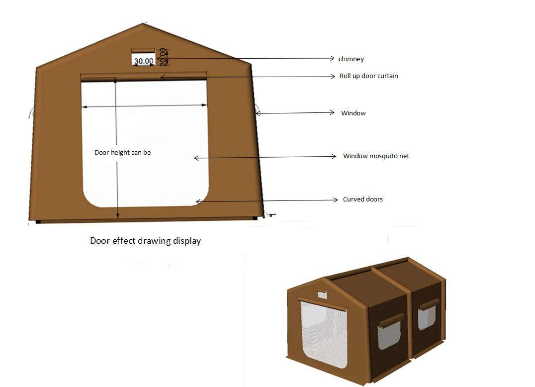 Inflatable air tent