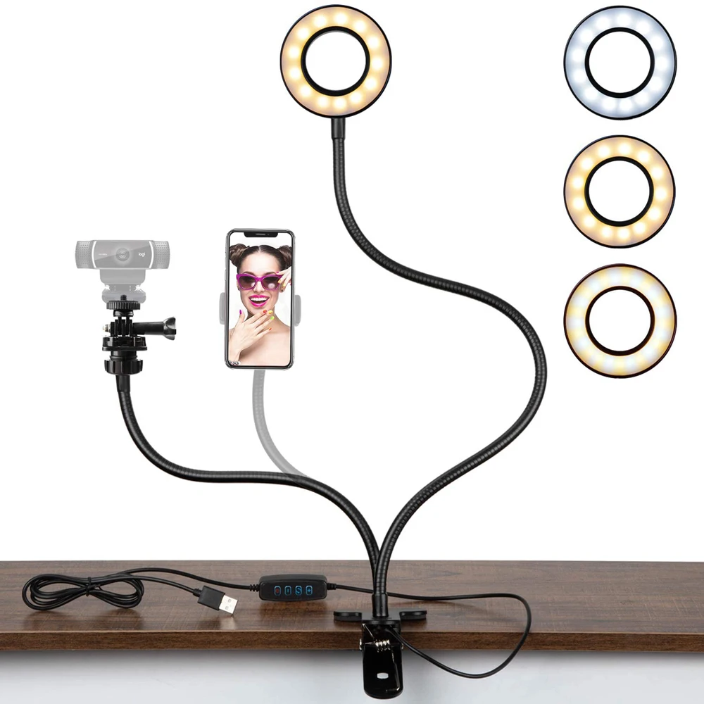 Mini Customized Color LED Rechargeable Ring Light for Mobile Phone manufacture