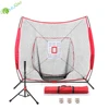 GoActive Baseball Softball Hitting Batting Pitching Practice Training Net Set with Strike Zone, Travel Tee and Baseballs