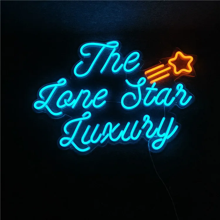 china factory price custom mount on the wall glass tube neon signs lights