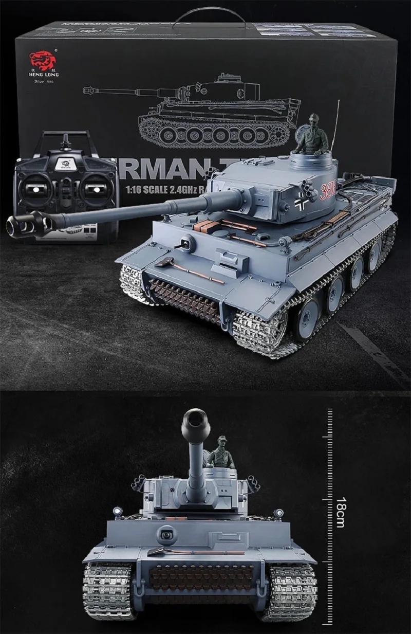 Toys Toys Wholesale Big Scale Henglong 116 Rc German Tiger Tank Shoot 3818-1Pro (7)