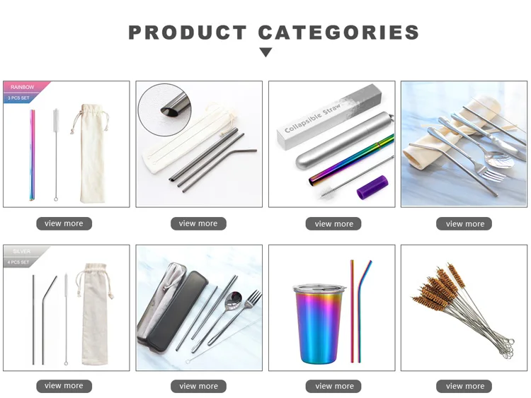 Eco Friendly Extendable Stainless Steel Telescopic Straw Collapsible