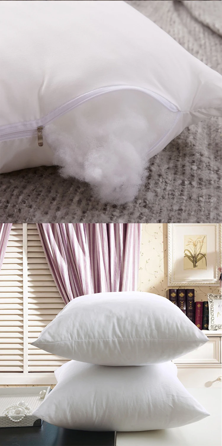 枕芯聚酯纤维可接受多种尺寸定制健康编织100% 聚酯批发白色矩形1件