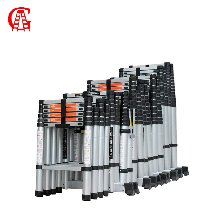 All Aluminum Telescopic Ladder En131 5m Telescoping Fold Up Ladder