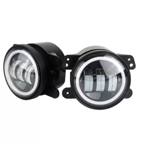 best aftermarket fog lights 4 inch 30W LED COB Angel Eyes Light Fog Lamp for jeep Wrangler Dodge Chrysler