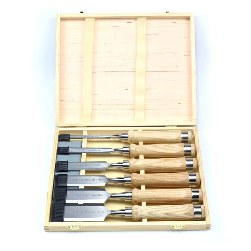 10 Piece Wooden Chisel Set 140MM Hard Wood Handles case Brand New 10 Piece Wooden Chisel Set 140MM Hard Wood Handles case Brand New