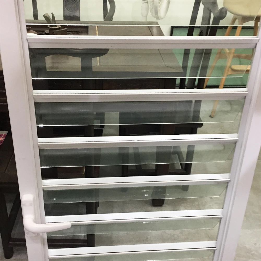Modern Aluminum Hurricane Proof Glass Louver Jalousie Window For Sale