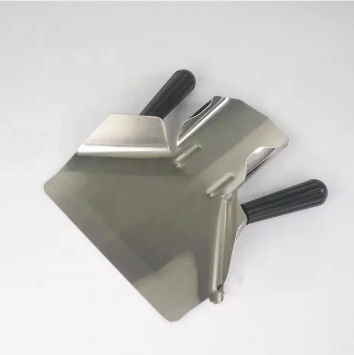 Fast Food Tools Plastic Handle Stainless Steel Potato Chips Scoop